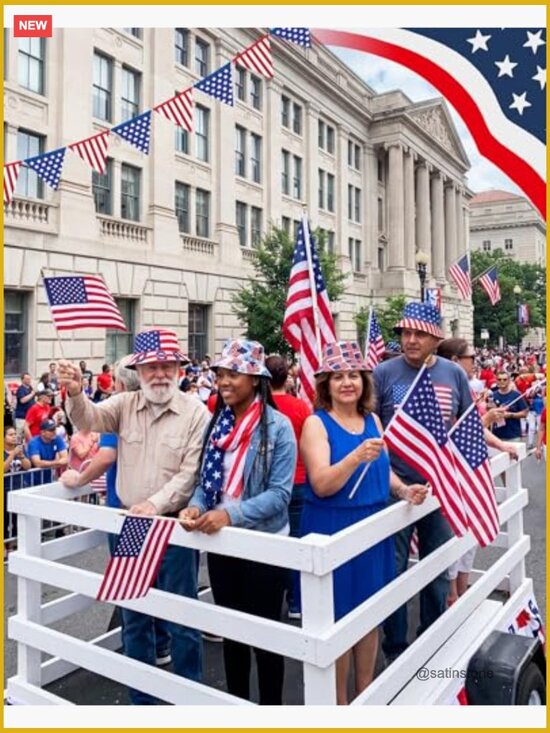 12 Pcs Patriotic Bucket Hats 4 Styles Fisherman Caps 4th of July Party Favors main image 5